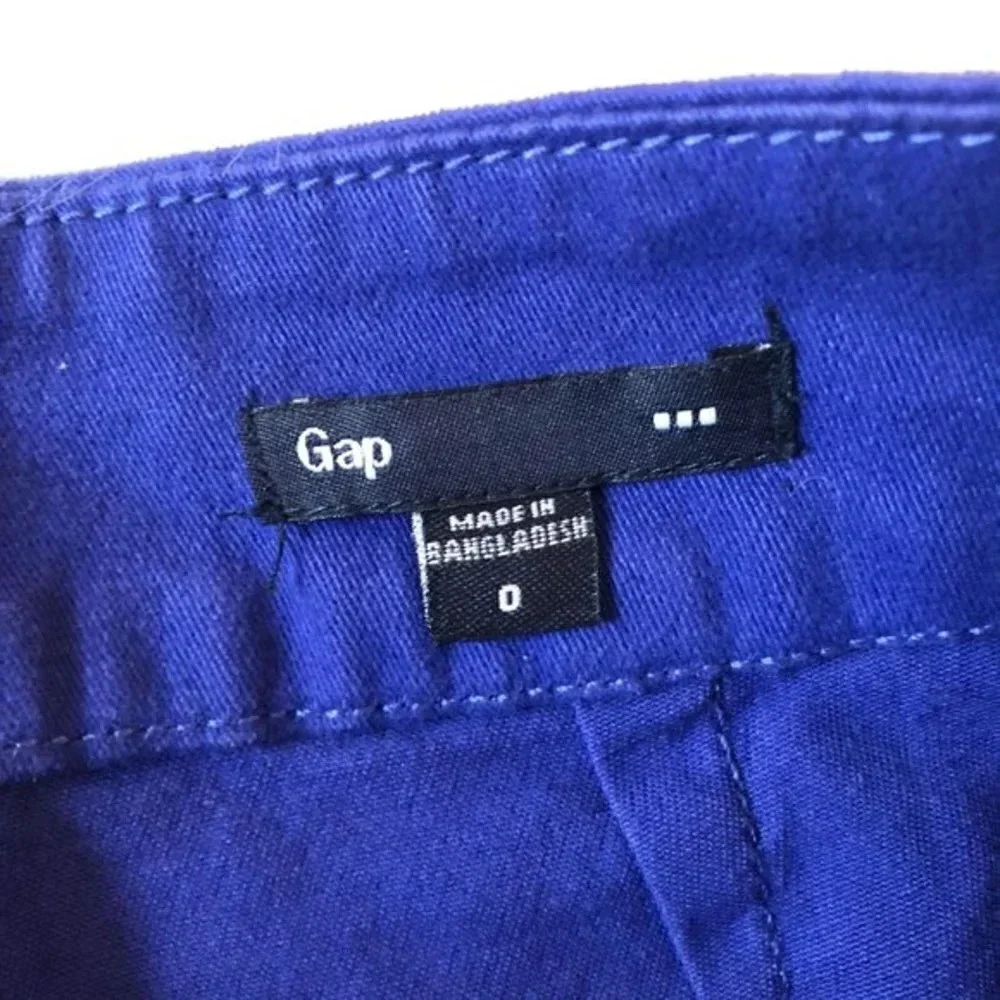 Gap Cobalt Blue Flocked Mini Skirt 0
